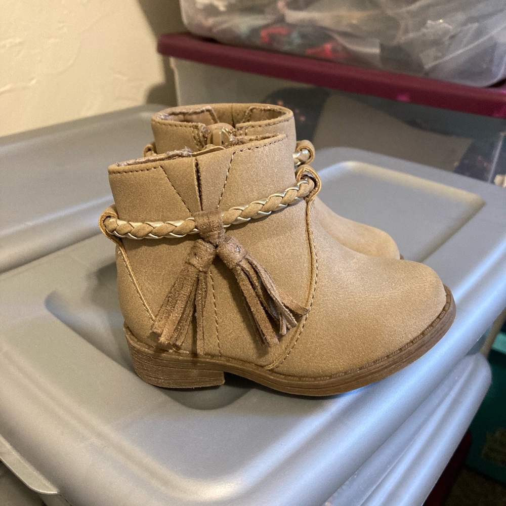 Brown Baby Booties
